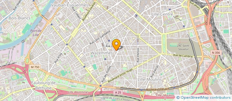 localisation de l'entreprise SYND COPROPRIETAIRE IMM 13 RUE JONCQUET à LILLE