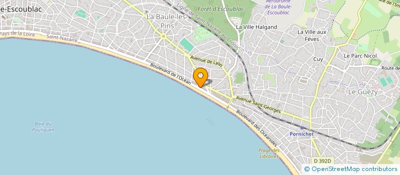 localisation de l'entreprise SYND COPROPRIETAIRE IMM LES MARGUERITES  LA BAULE-ESCOUBLAC