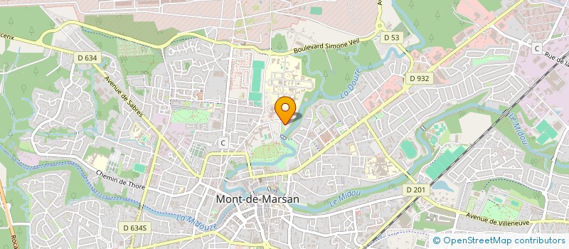 localisation de l'entreprise SYND COPROPRIETAIRE RES AMAURY  MONT-DE-MARSAN