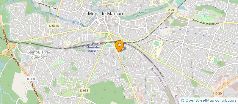 localisation de l'entreprise SYND COPROPRIETAIRE RES LE COTEAU  MONT-DE-MARSAN