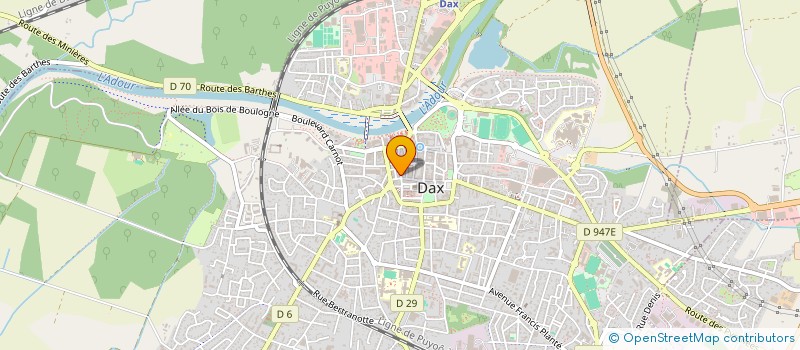 localisation de l'entreprise SYND COPROPRIETAIRE RES LE PATIO 2  DAX