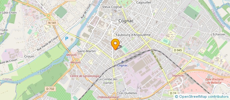 localisation de l'entreprise SYND COPROPRIETAIRE RES TILLEULS LECLERC à COGNAC