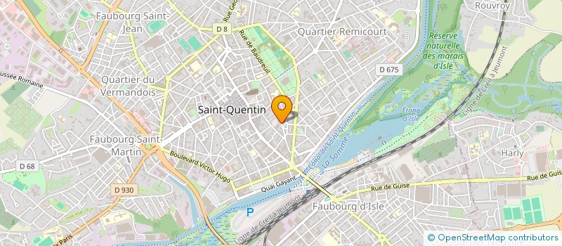 localisation de l'entreprise SYND COPROPRIETAIRE RESIDENCE DU CENTRE à SAINT-QUENTIN