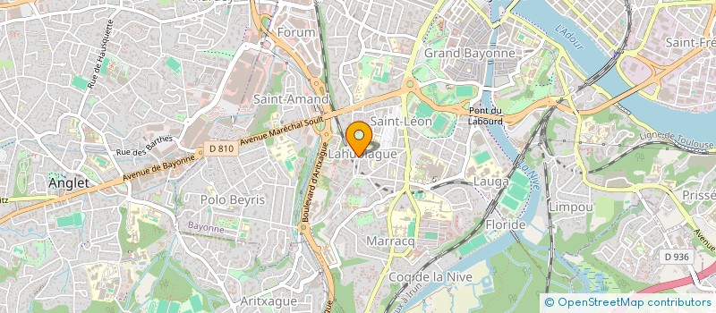 localisation de l'entreprise SYND COPROPRIETAIRE RESIDENCE L'AIGLON à BAYONNE