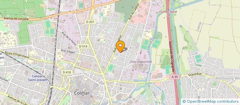 localisation de l'entreprise SYND COPROPRIETAIRE RESIDENCE L'ERABLE  COLMAR