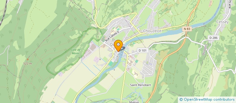 localisation de l'entreprise SYND COPROPRIETAIRES 1/2 RUE TRAVERSE  QUINGEY