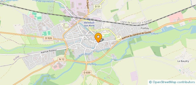 localisation de l'entreprise SYND COPROPRIETAIRES 1 RUE GUSTAVE ROGER  VERNEUIL D'AVRE ET D'ITON