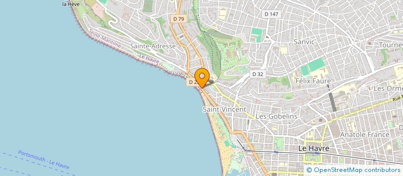 localisation de l'entreprise SYND COPROPRIETAIRES 110 114 ALBERT 1ER à LE HAVRE