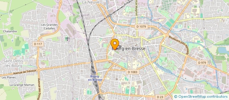 localisation de l'entreprise SYND COPROPRIETAIRES 14 RUE DES CASERNES à BOURG-EN-BRESSE