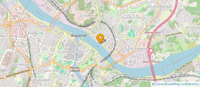 localisation de l'entreprise SYND COPROPRIETAIRES 15 QUAI BERGERET  BAYONNE