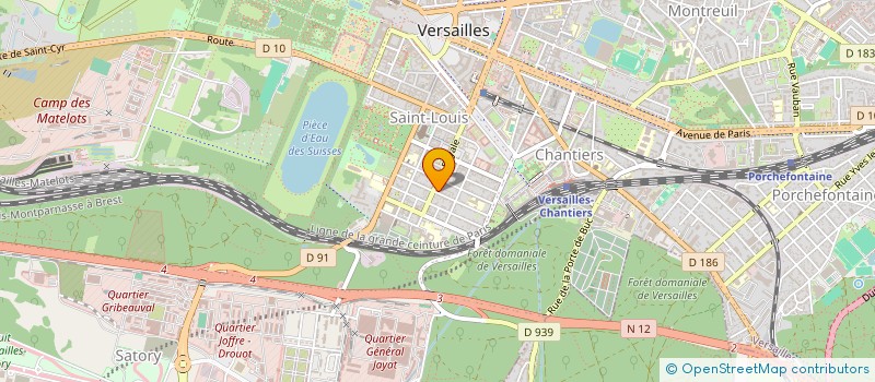 localisation de l'entreprise SYND COPROPRIETAIRES 15 RUE SAINT LOUIS à VERSAILLES