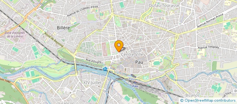 localisation de l'entreprise SYND COPROPRIETAIRES 16 RUE DE LIEGE à PAU