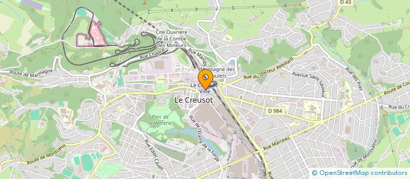 localisation de l'entreprise SYND COPROPRIETAIRES 2 C C L ARCHE  LE CREUSOT