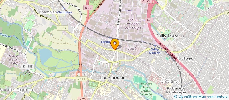 localisation de l'entreprise SYND COPROPRIETAIRES 2 RUE G BERTILLON à LONGJUMEAU