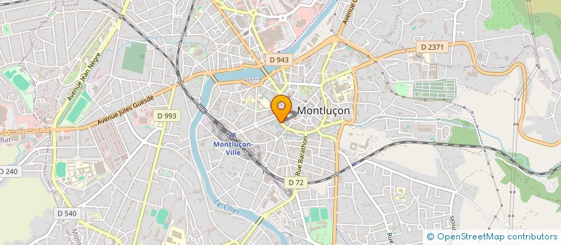 localisation de l'entreprise SYND COPROPRIETAIRES 28 B BD DE COURTAIS à MONTLUCON