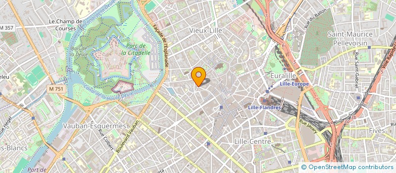 localisation de l'entreprise SYND. COPROPRIETAIRES 3-5-7 RUE THIERS  LILLE