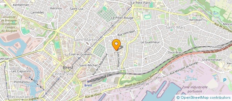 localisation de l'entreprise SYND COPROPRIETAIRES 34 R LAENNEC à BREST