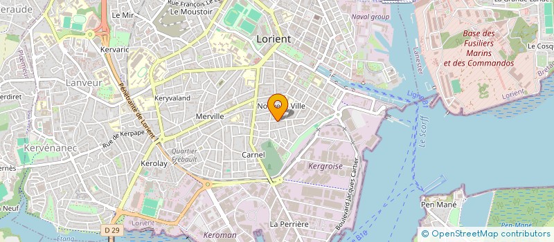 localisation de l'entreprise SYND COPROPRIETAIRES  LORIENT
