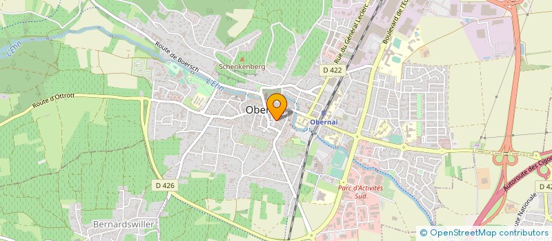 localisation de l'entreprise SYND COPROPRIETAIRES  OBERNAI