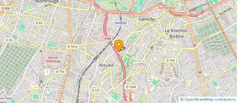localisation de l'entreprise SYND COPROPRIETAIRES à ARCUEIL