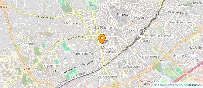 localisation de l'entreprise SYND.COPROPRIETAIRES  NIMES