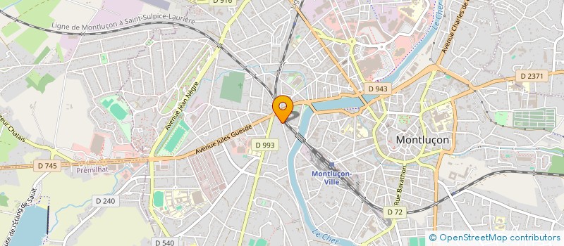 localisation de l'entreprise SYND COPROPRIETAIRES 49 51 R DE BOUVINES à MONTLUCON