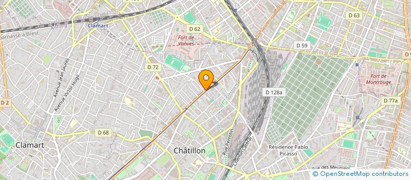 localisation de l'entreprise SYND COPROPRIETAIRES 53 AV DE PARIS à CHATILLON