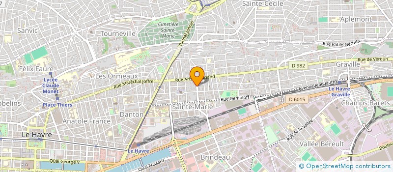 localisation de l'entreprise SYND COPROPRIETAIRES 55 RUE BERTHELOT à LE HAVRE