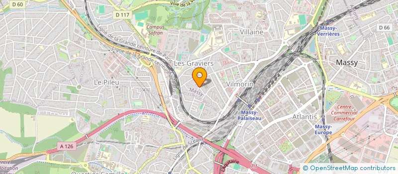 localisation de l'entreprise SYND COPROPRIETAIRES 63-67 RUE J JAURES à MASSY