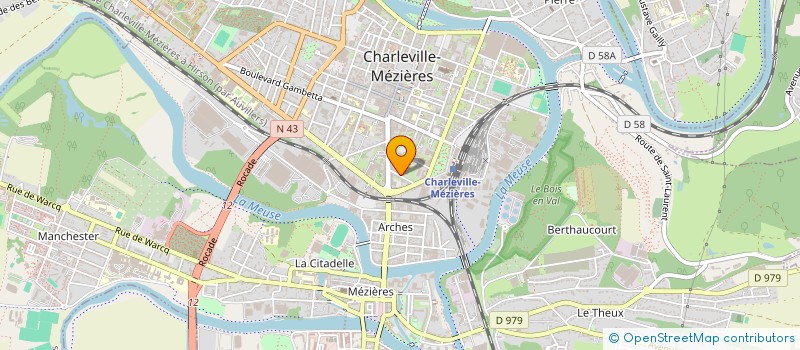 localisation de l'entreprise SYND COPROPRIETAIRES 7 ET 9 RUE DAUX  CHARLEVILLE-MEZIERES