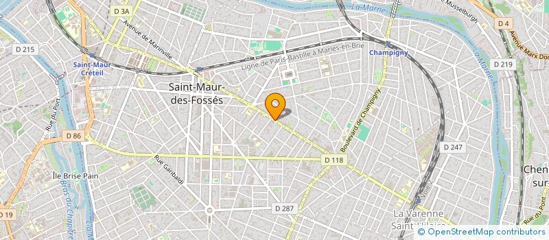 localisation de l'entreprise SYND COPROPRIETAIRES 73 AV FOCH ST-MAUR à SAINT-MAUR-DES-FOSSES