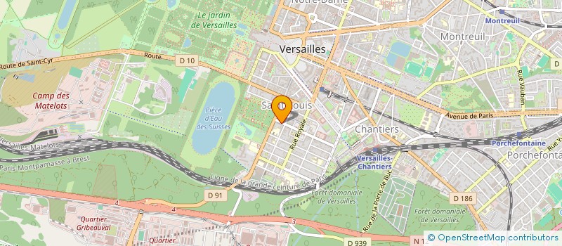 localisation de l'entreprise SYND COPROPRIETAIRES 8 RUE ANJOU à VERSAILLES