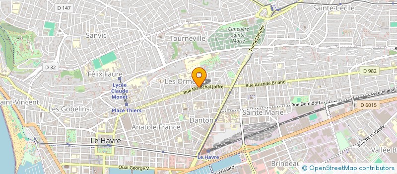 localisation de l'entreprise SYND COPROPRIETAIRES 87 MARECHAL JOFFRE à LE HAVRE