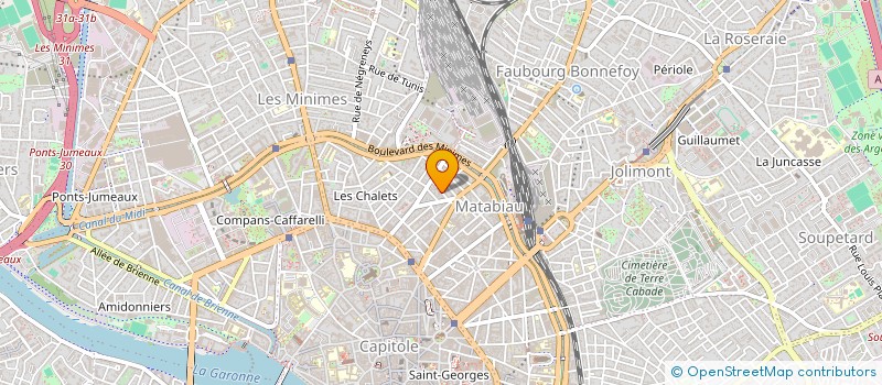 localisation de l'entreprise SYND COPROPRIETAIRES 9 RUE ST HENRI  TOULOUSE