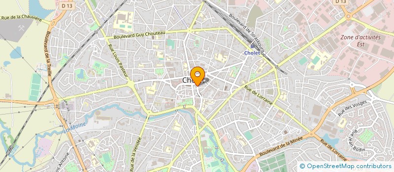 localisation de l'entreprise SYND COPROPRIETAIRES BOURG BAUDRY à CHOLET