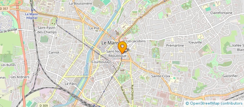 localisation de l'entreprise SYND COPROPRIETAIRES BUREAUX DE L'ETOILE  LE MANS