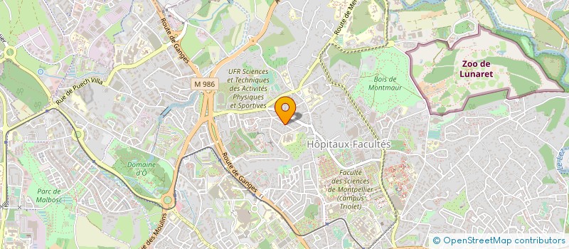 localisation de l'entreprise SYND COPROPRIETAIRES CLOS DU THYM à MONTPELLIER