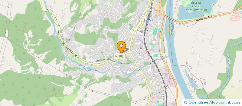 localisation de l'entreprise SYND COPROPRIETAIRES CLOS FLEURY  LE TEIL