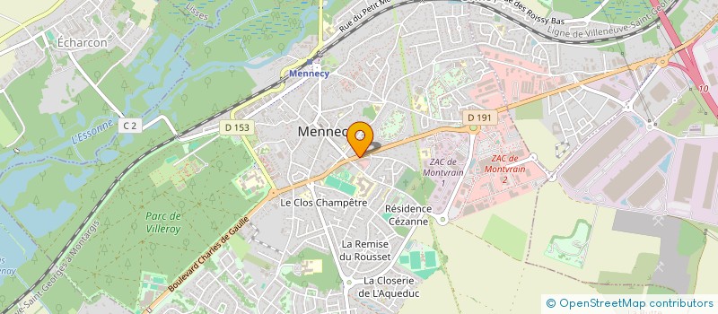 localisation de l'entreprise SYND COPROPRIETAIRES CTRE COMM CEZANNE à MENNECY