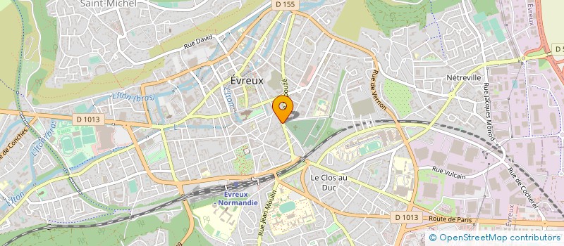 localisation de l'entreprise SYND COPROPRIETAIRES DE LA RUE DAVID à EVREUX