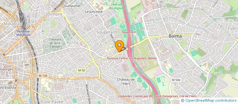 localisation de l'entreprise SYND COPROPRIETAIRES DU 155 AV J CHAUBET à TOULOUSE