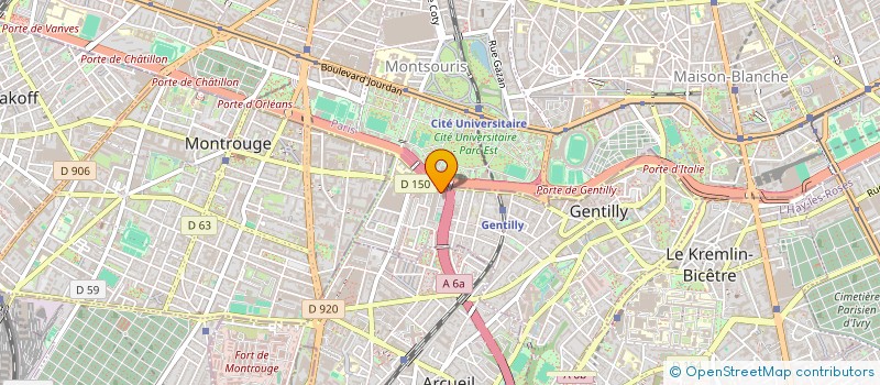 localisation de l'entreprise SYND COPROPRIETAIRES DU 2 VILLA REMOND à GENTILLY