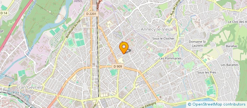 localisation de l'entreprise SYND COPROPRIETAIRES DU BATIMENT DU B7 à ANNECY