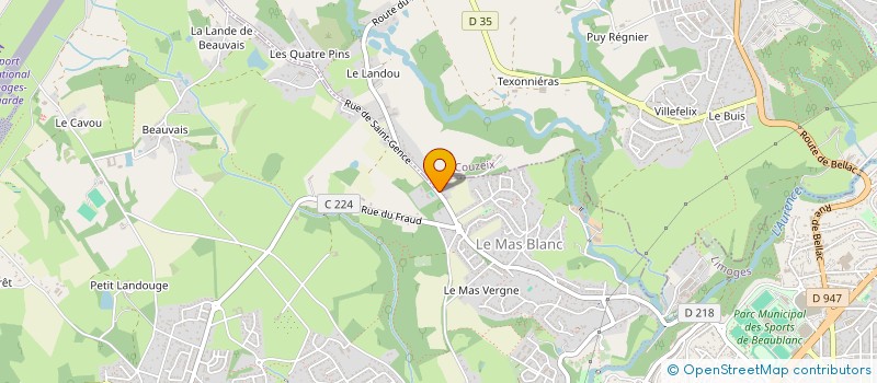 localisation de l'entreprise SYND COPROPRIETAIRES DU MOULIN RABAUD à LIMOGES