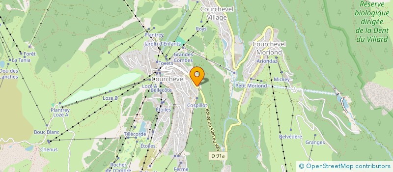 localisation de l'entreprise SYND COPROPRIETAIRES DU ROC à COURCHEVEL