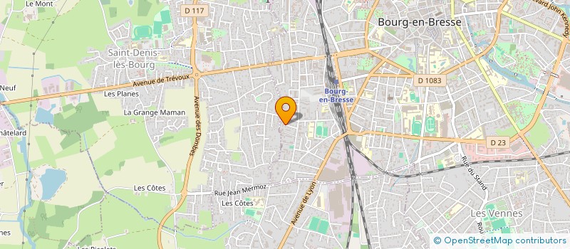 localisation de l'entreprise SYND COPROPRIETAIRES DU ROND-POINT  BOURG-EN-BRESSE