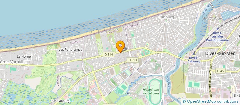 localisation de l'entreprise SYND COPROPRIETAIRES  FRONT DE MER N 4  CABOURG