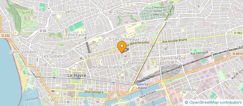 localisation de l'entreprise SYND COPROPRIETAIRES IMM ERNEST RENAN à LE HAVRE