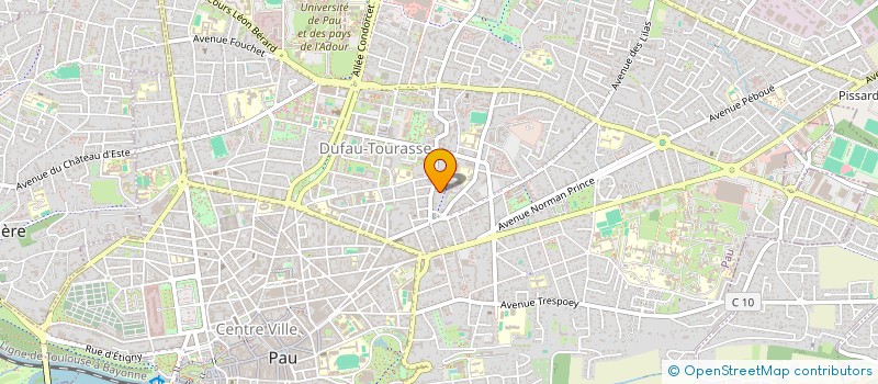 localisation de l'entreprise SYND COPROPRIETAIRES IMM LA BENOUE à PAU