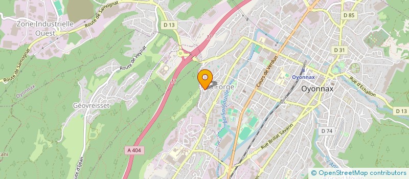 localisation de l'entreprise SYND COPROPRIETAIRES IMM LES CRETETS à OYONNAX